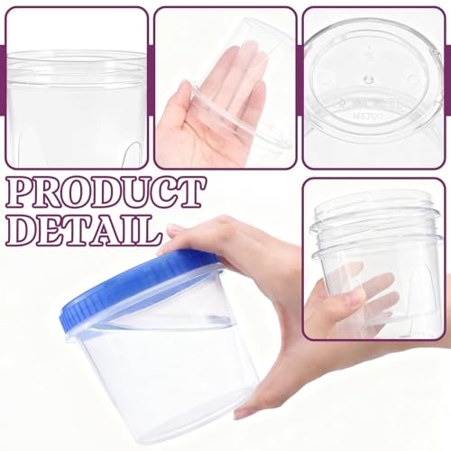 12 Pack Freezer Containers with Screw On Lids 24 Oz (24oz-12pack)