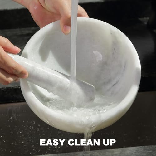 Marble Mortar and Pestle Set