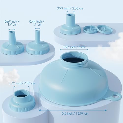 Wide Mouth Versatile Funnel for Kitchen Use for Filling Bottles