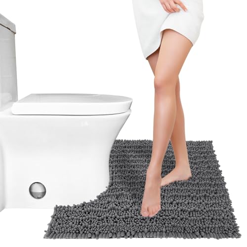 Toilet Rug U Shaped Washable 24x20 Inch