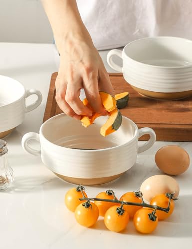 French Onion Soup Bowls (White / 20oz - 4pcs)