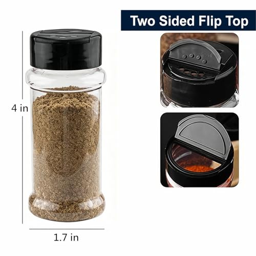 14 Pcs 3 Oz Spice Jars Plastic Seasoning Containers