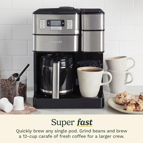 Coffee Maker 2 (12-Cup Glass / Grind & Brew Plus / Stainless)