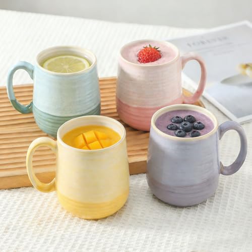 Porcelain Coffee Mugs Set of 6 (Multicolor / Set of 6)