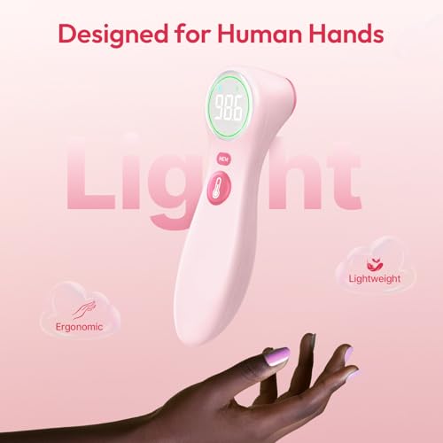 No Touch Thermometer for Kids and Adults (Pink)