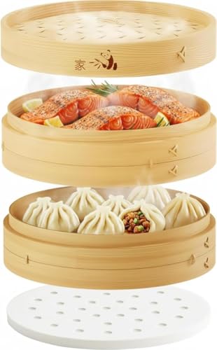 8" Bamboo Steamer Basket