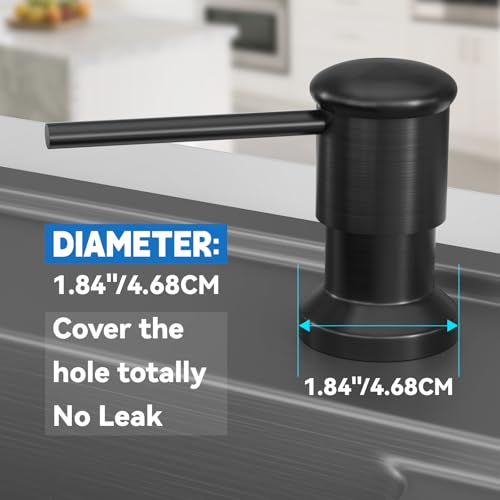Dish Soap Dispenser (Black / With Bottle)