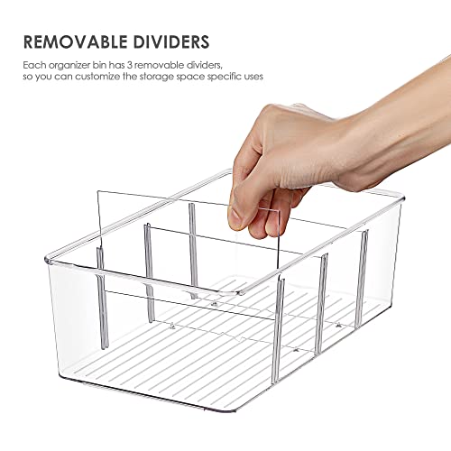 4 Pack Food Storage Organizer Bins (4pack)