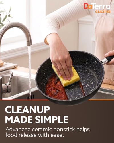 Nonstick Ceramic Frying Pan with Lid