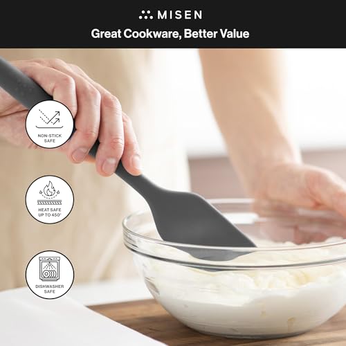 Nonstick Safe Silicone Spatula (Gray)