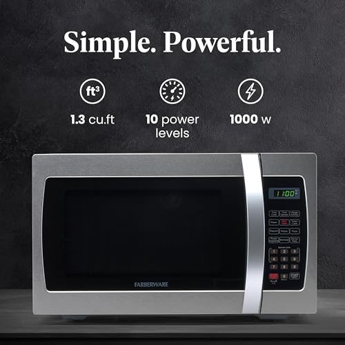 1.3 Cu. Ft. Countertop Microwave Oven (1.3 Cu. Ft. / Stainless Steel)