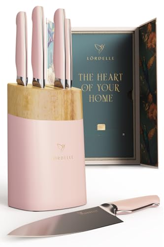 Lordelle 5 Pc Knife Block Set (Rosewood)