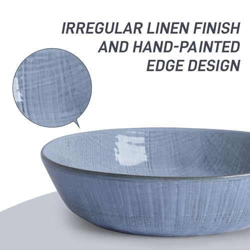 Moonlight 8.5 Inch Pasta Bowls Set of 4 (Blue / Moonlight)