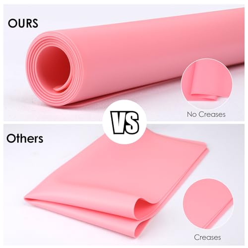 Extra Large Silicone Mats for Kitchen Counter (07-soft Pink‌ / 27.6"L x 16"W)