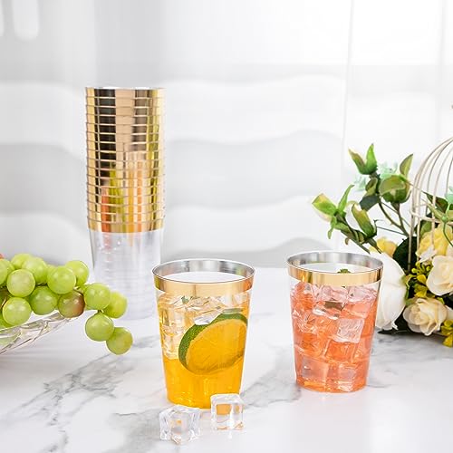 100 Pack Gold Plastic Cups (10-Gold-100)