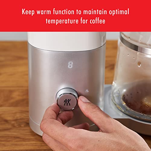 Enfinigy Glass Drip Coffee Maker 12 Cup (Silver)