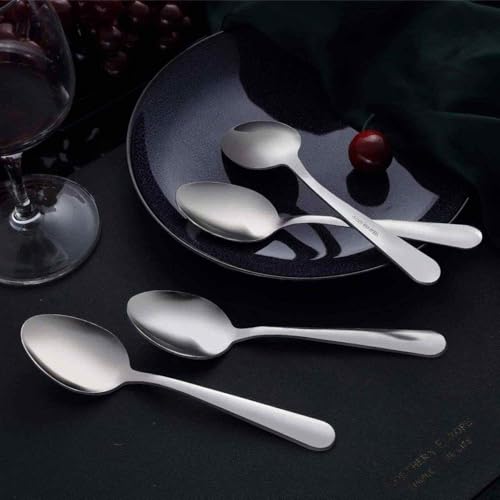 36 Piece Tea Spoons Set Silverware (6.7 inch silver tea spoons 36 pieces)