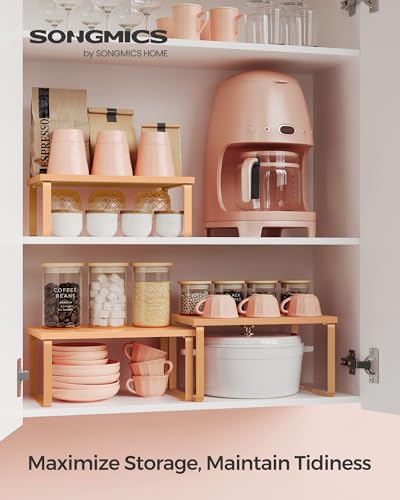 Cabinet Organizer Shelf (Apricot / S (4.6"H) + S (5.4"H) + S (6.2"H))
