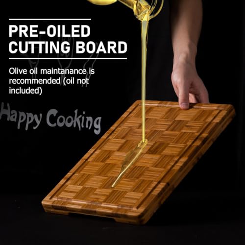 Extra Large Bamboo Cutting Board (XLarge-17"L x 12"W)