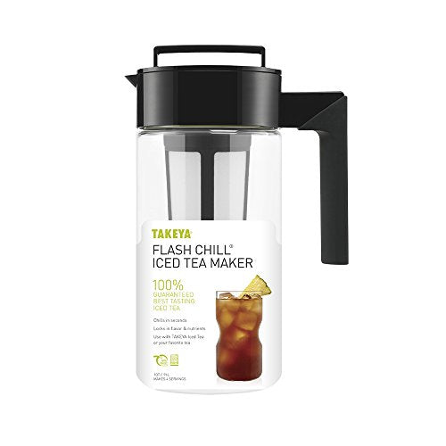 Flash Chill Iced Tea Maker (Black / 1 Quart)
