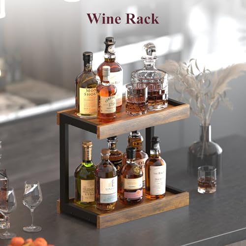 Counter Shelf Organizer (Rustic Brown / Large)