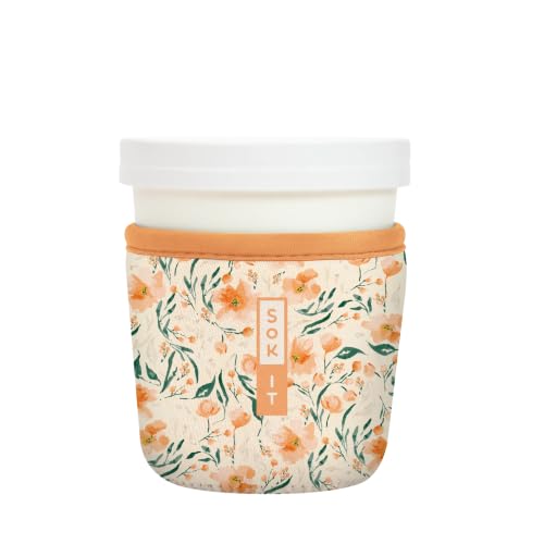 IceCreamSok Insulated Neoprene Cover (Blush Blossoms / Fits Tapered Pints)