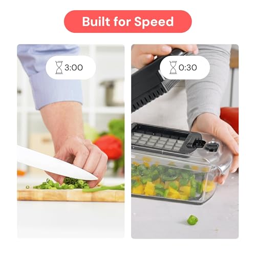 Pro Original Vegetable Chopper & Spiralizer (Clear / 4 in 1)
