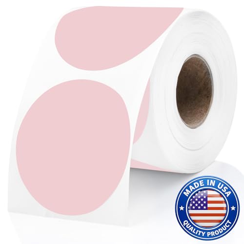 Pink Thermal Labels (Pink / 300 Stickers)