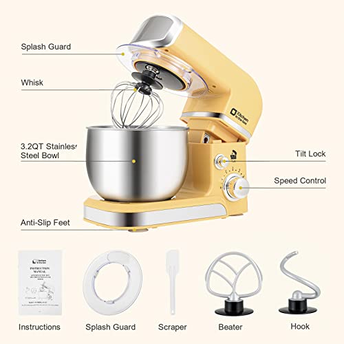 Stand Mixer 3.2Qt Small Electric Food Mixer