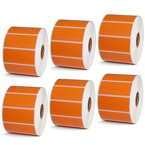 2.25" x 1" 57 mm x 25 mm (2.25 in x 1 in / Orange)