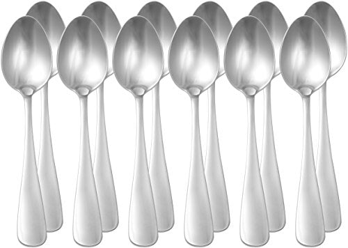 Stainless Steel Dishwasher Safe Dinner Spoons with Round Edge (7.9 inches)