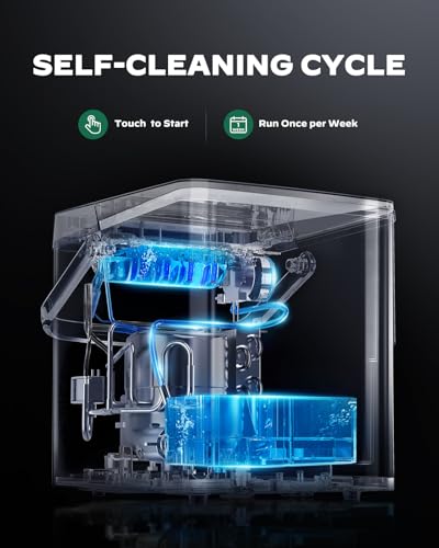 Countertop Ice Maker with Expanding 2.5L Ice Basket (Grey / 26.5 lbs)