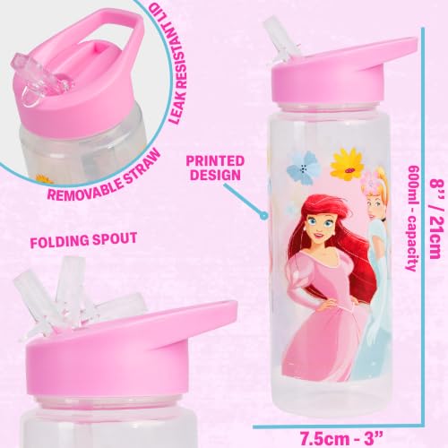 Disney Princess Girls Lunch Box 3Pc Set (Pink Princess)