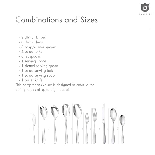 Silverware Set for 8 with Serving Utensils (45-Piece Including a Serving Set)