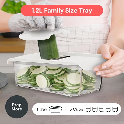 Pro Mandoline Vegetable Slicer (11 in 1 / White)