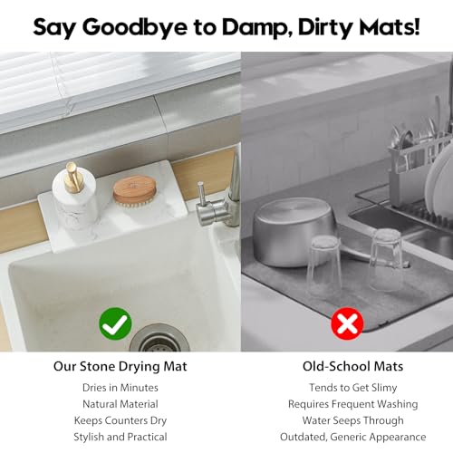 2PCS 10"x 5" Large Bathroom Sink Vanity Trays (2 Pack - Marble White / 10" x 5")