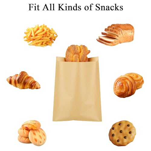 Wax Paper Sandwich Bags 8x6 inch Wax Paper Bags for Food (Kraft-800PCS / 8x6 inch)
