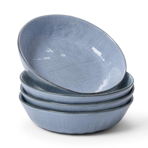Moonlight 8.5 Inch Pasta Bowls Set of 4 (Blue / Moonlight)