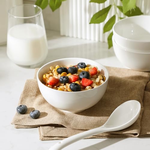 14 Oz Small Ceramic Bowls Set of 8 (Off-White / 14OZ (8PCS ))