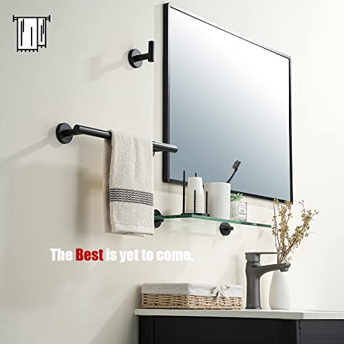 Black Towel Bar (Black / 15 Inch)