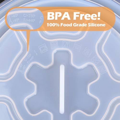Microwave Dish Cover Microwave Cover for Food Microwave Splatter Cover (Clear White)