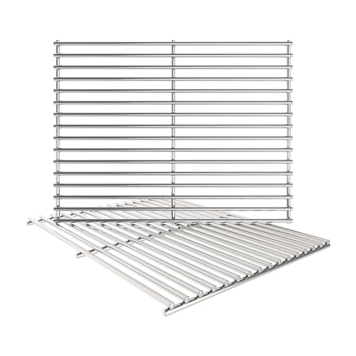 15/17/19 Inch Grill Cooking Grates Replacement for Weber Genesis II 300 and Genesis II LX 300 Series Gas Grills, Genesis II E&S 310 315 320 325 340 (18.75"D x 26.5"W)