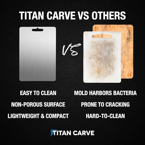 Titan Carve Titanium Cutting Board Double