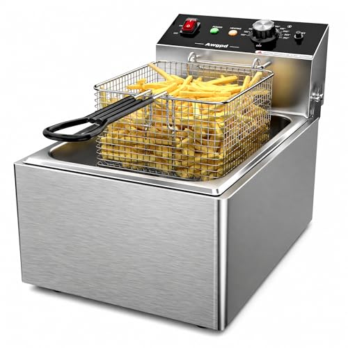 Electric Deep fryer Single Tank Deep Fryer with Basket Capacity 10L