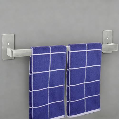 Bathroom Towel Bar Self Adhesive (Brushed Nickel / 24 IN)