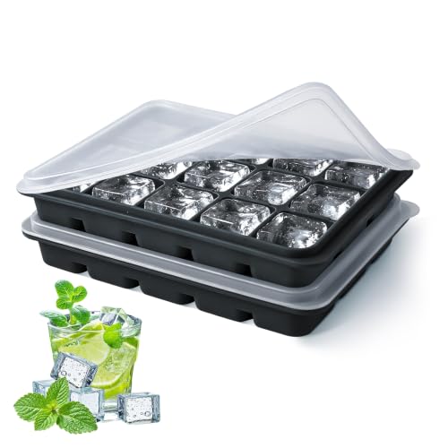 Ice Cube Trays Set of 2 (Black)