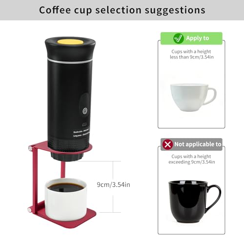Pour Over Coffee Maker Stand (Red / Round)