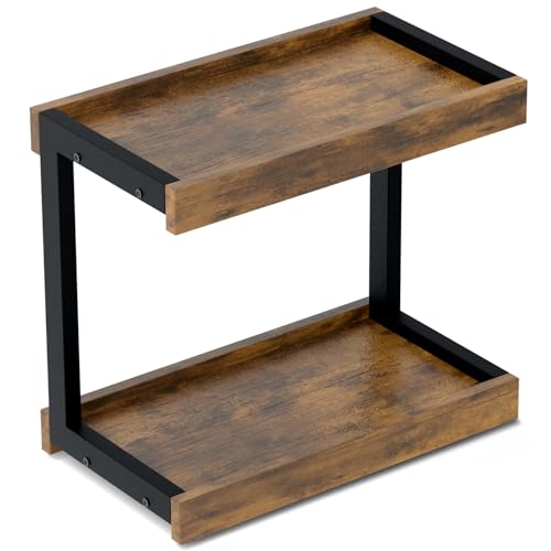 Counter Shelf Organizer (Rustic Brown / Large)