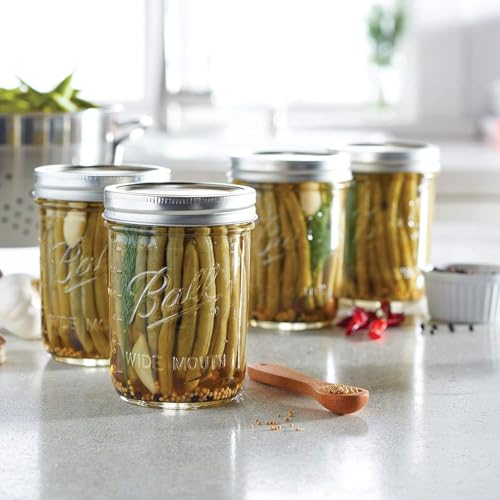 Wide Mouth Glass Mason Jars with Lids and Bands (Pint / 16 Ounce (Pack of 36))