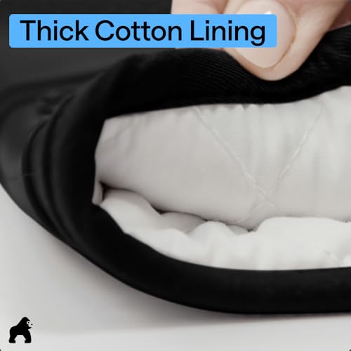 Silicone Oven Mitts (Black / 12.5" Oven Mitts)